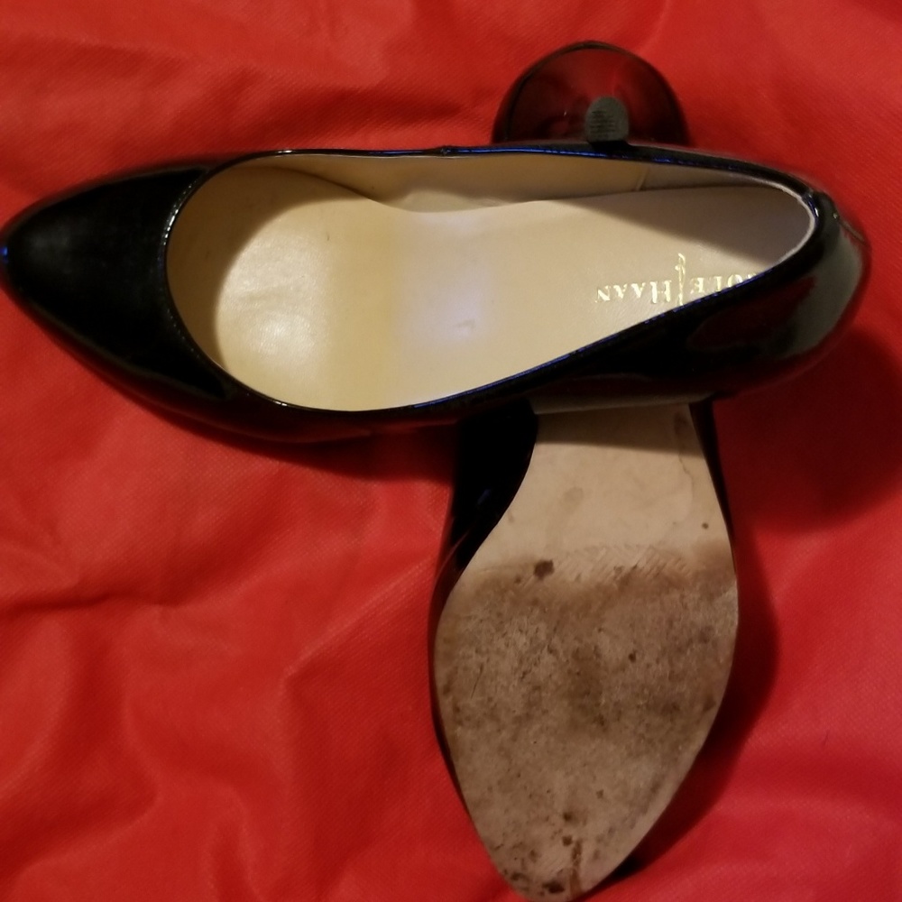 7.5 Cole Haan patent leather heels
